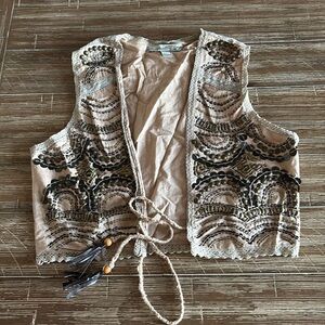 Unique vest with intricate beading